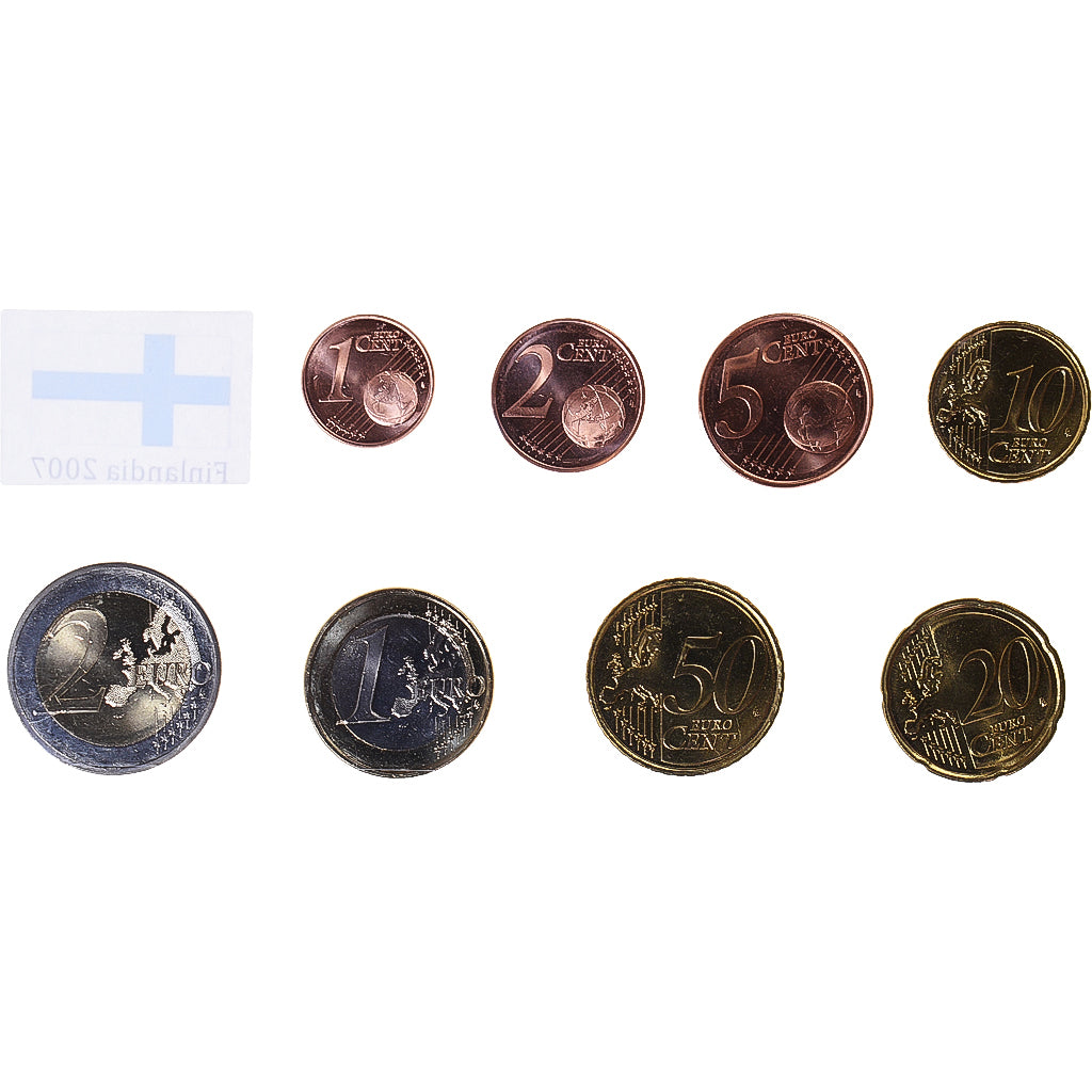 Finnland, Set Euros, 2007, UNZ