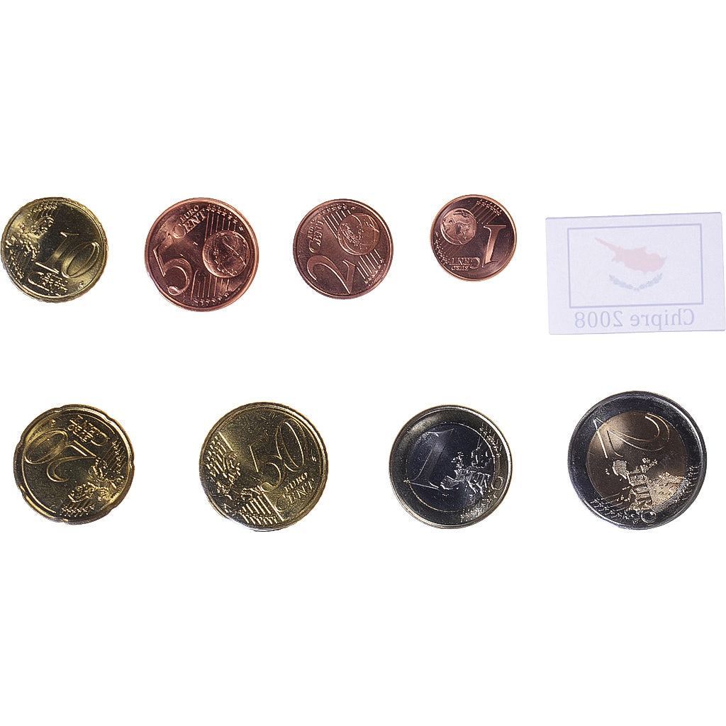 Cypr, Euro-Set, 2008, MS(63), ND