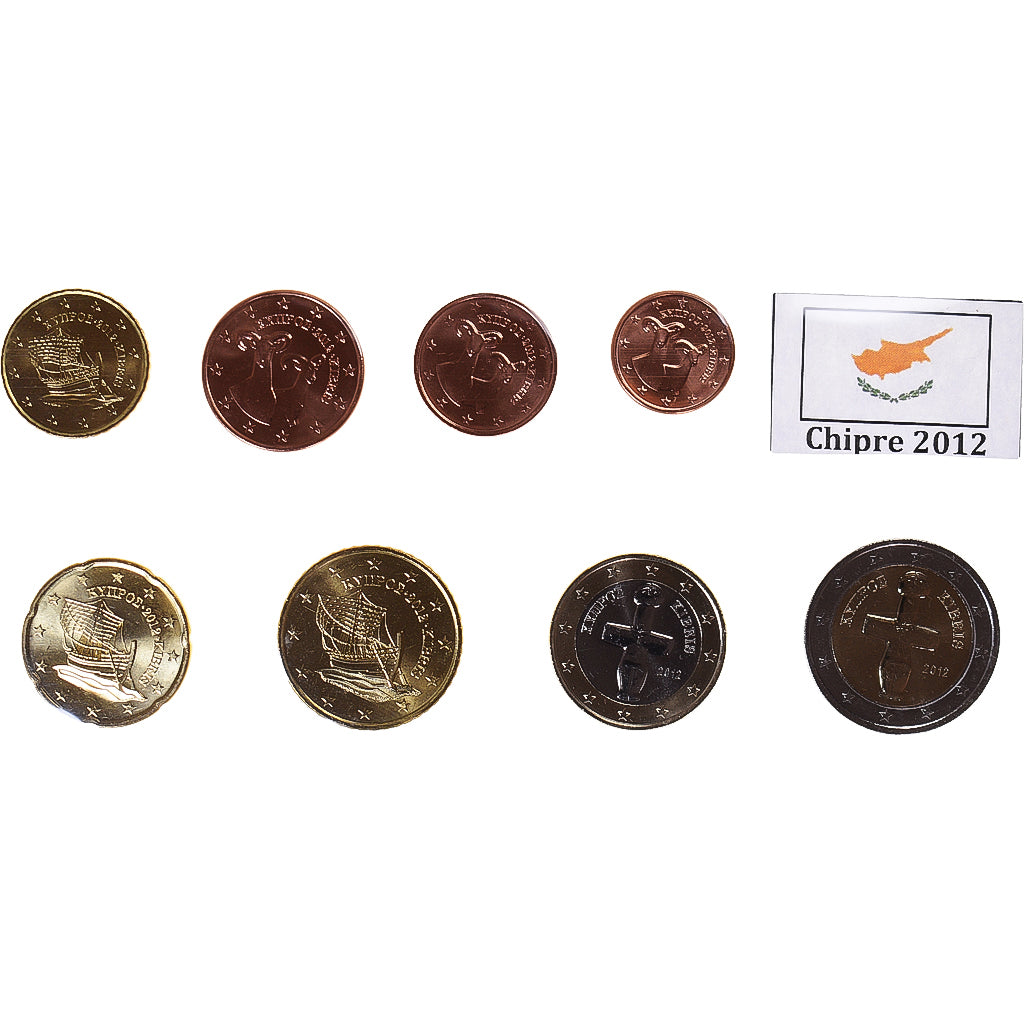 Cyprus, Euro-Set, 2012, MS(63)