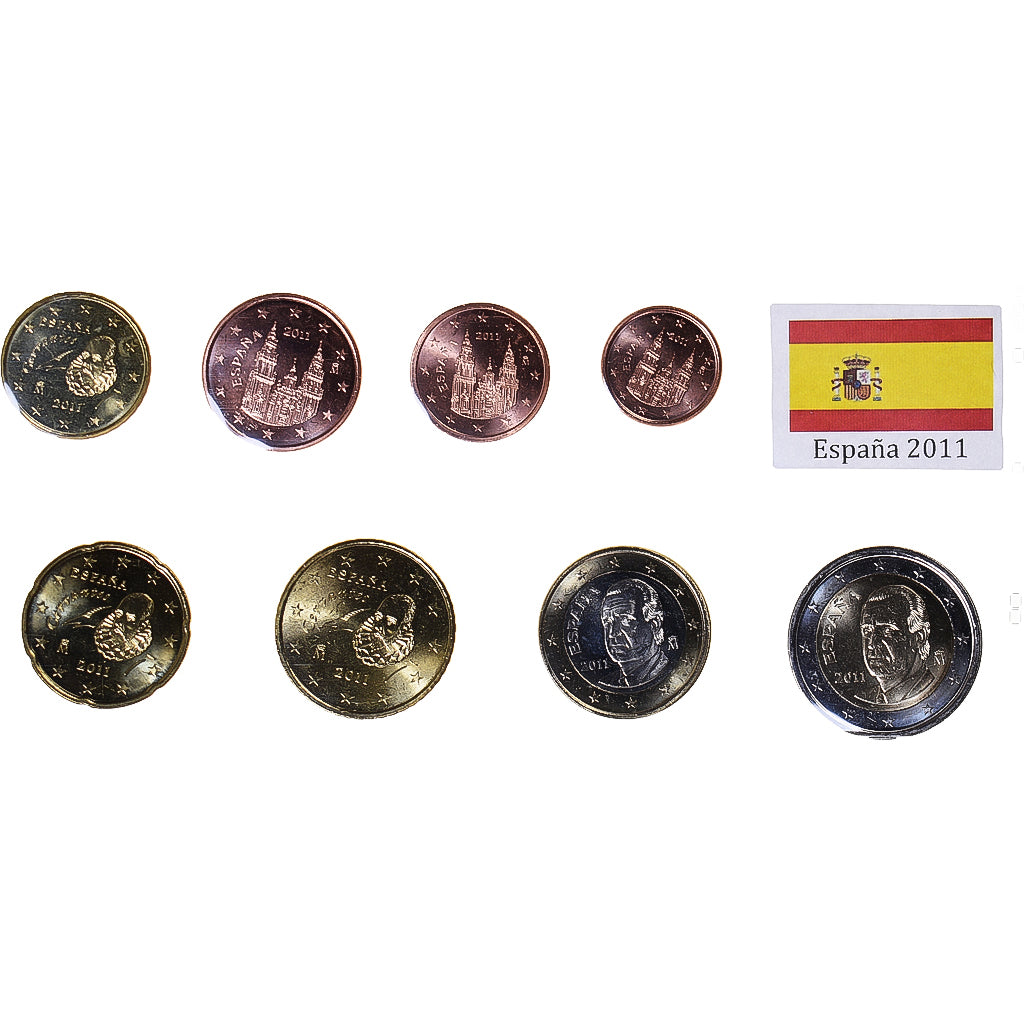 Spanien, Set Euros, 2011, UNZ