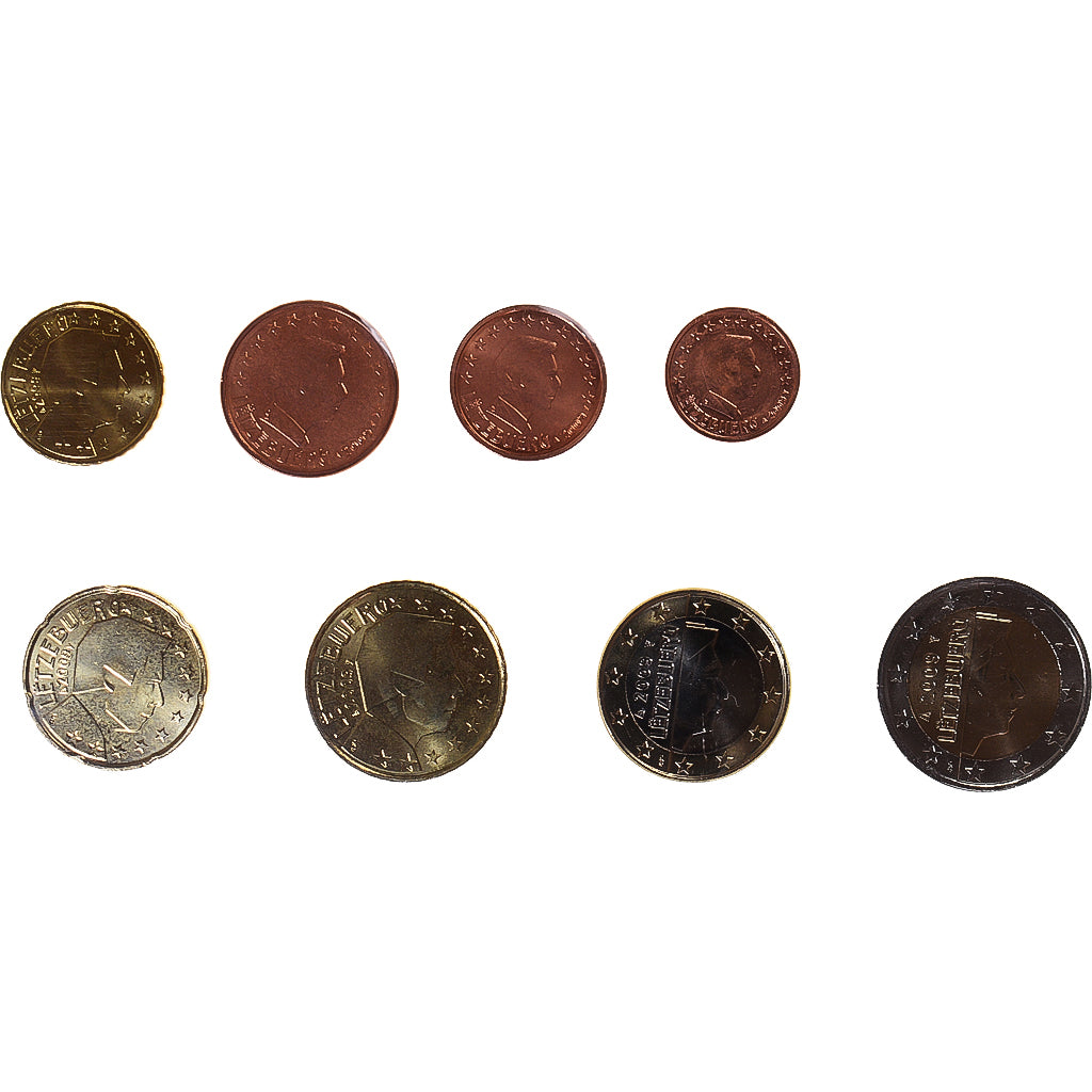 Luxemburgo, Euro-Set, 2009, MS(63), N/D
