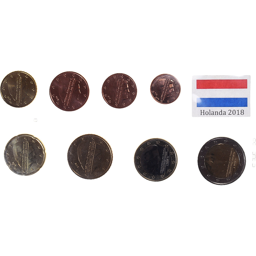 Netherlands, Set Euros, 2018, MS(63)