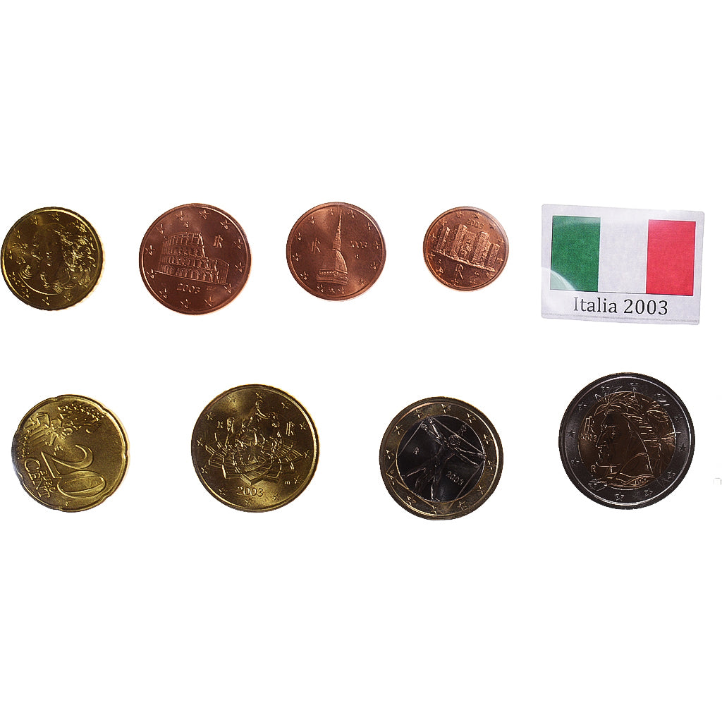 Italia, Euro-Set, 2003, Rome, SPL, N.C.