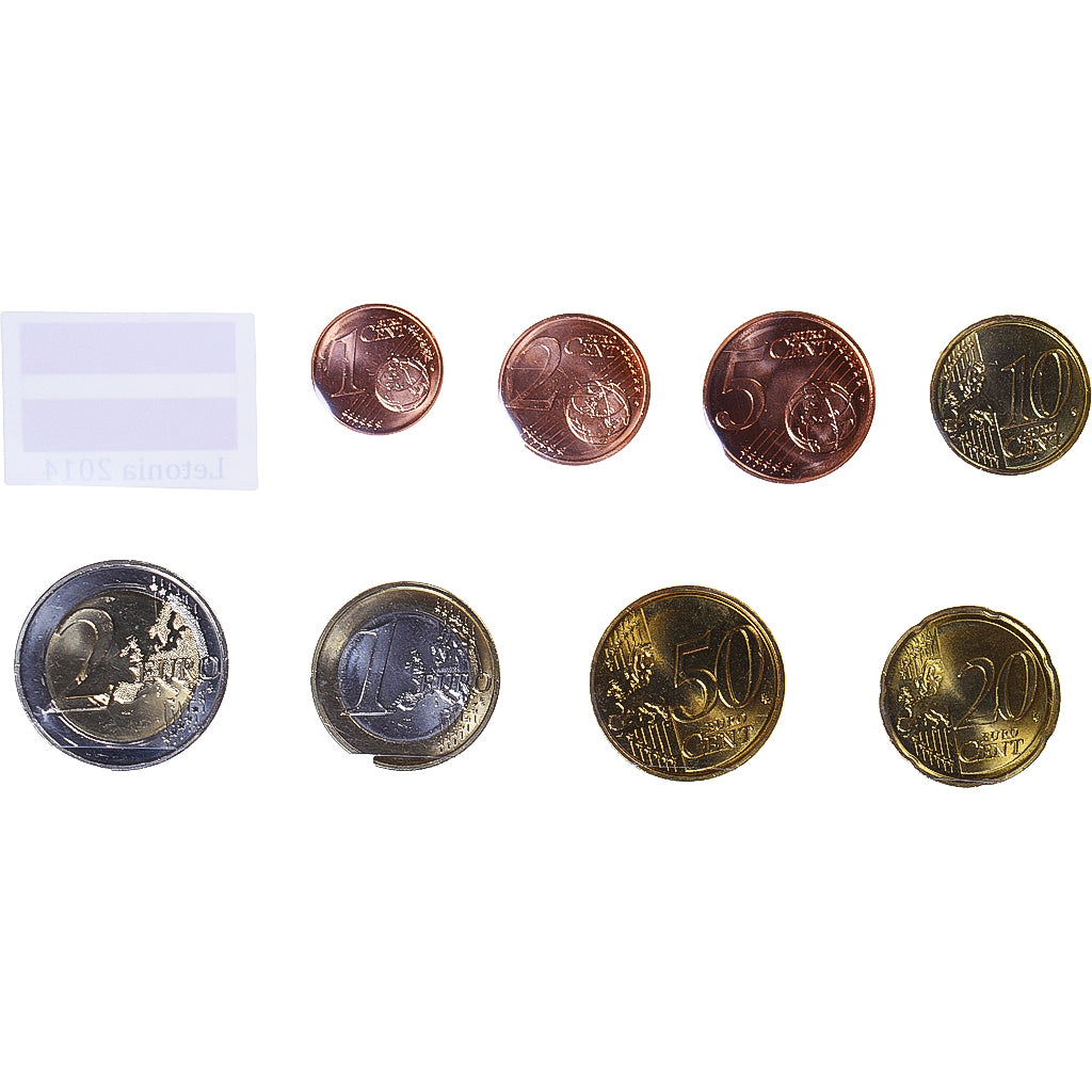 Lettonie, Set Euros, 2014, SPL