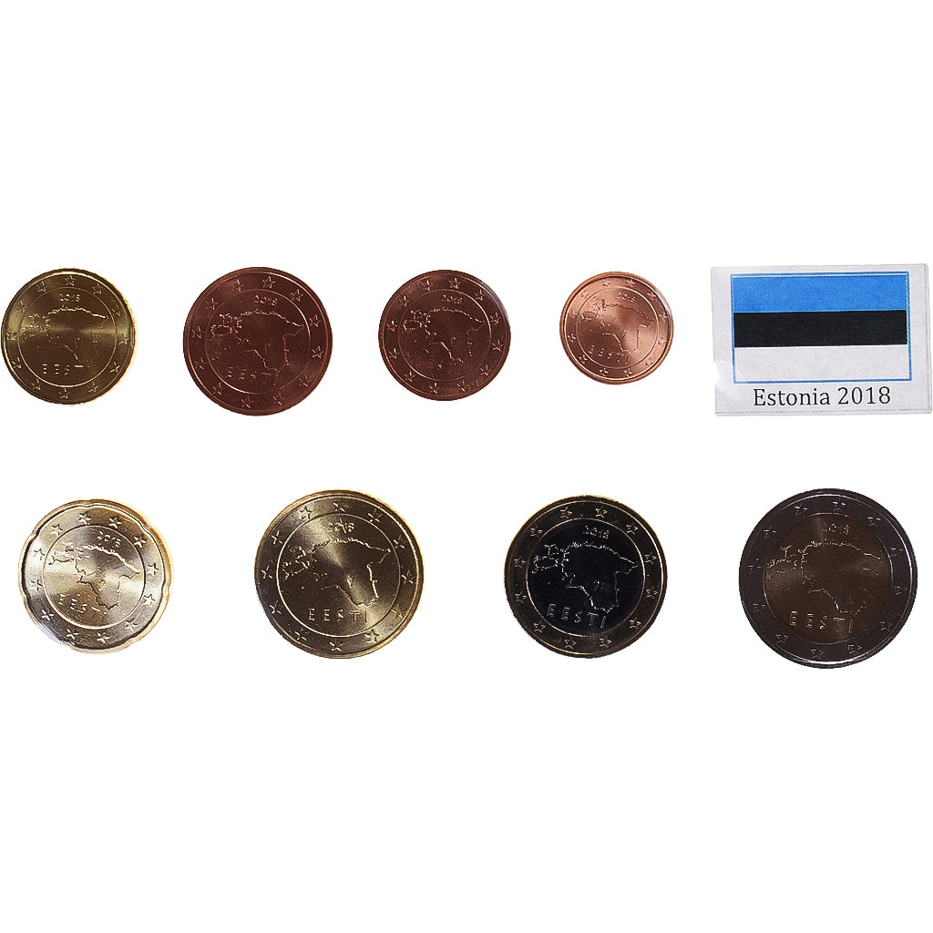 Estland, Euro-Set, 2018, UNC-, n.v.t.