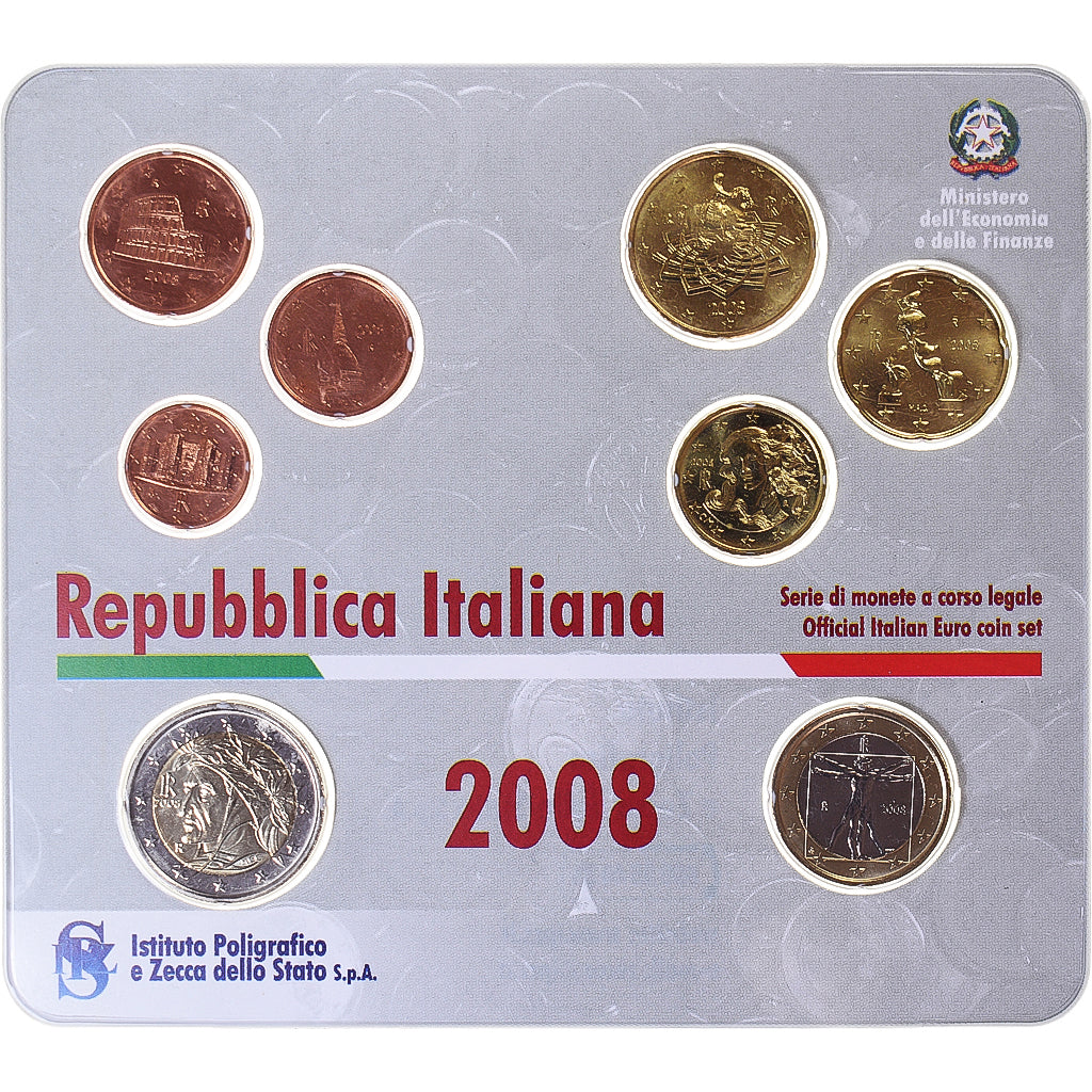 Italia, Euro-Set, 2008, FDC, (Sin composición)