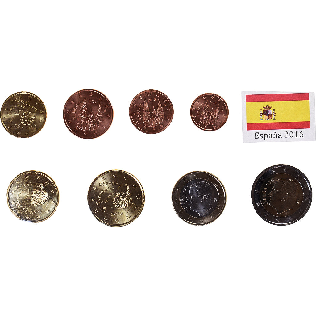 España, Set Euros, 2016, SC, Sin información
