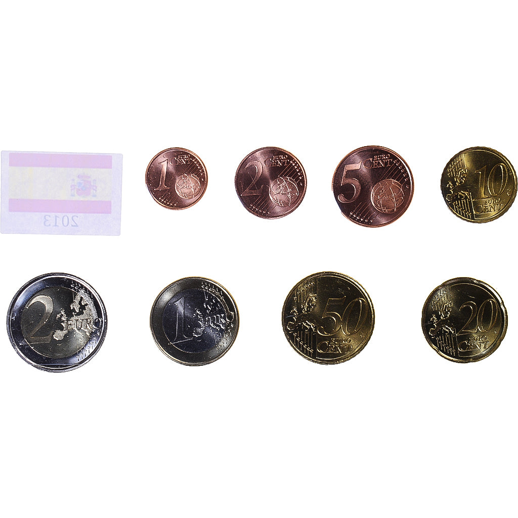 Hiszpania, Set Euros, 2013, MS(63), ND