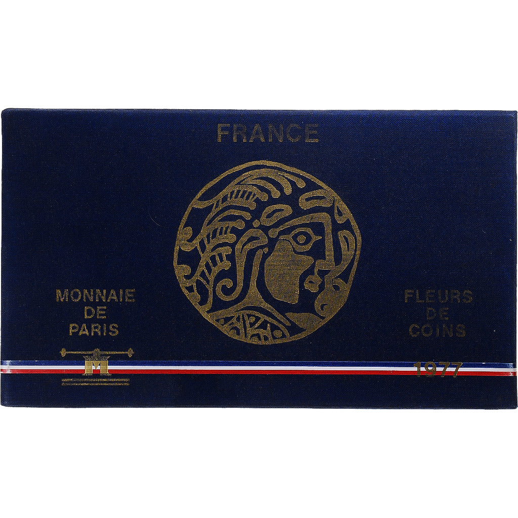 Monnaie, France, Coffret 1 c. à 50 frs., 1977, Monnaie de Paris, FDC, FDC