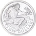 Coin, Barbados, Neptune, 10 Dollars, 1978, Franklin Mint, BE, MS(65-70), Silver