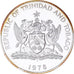 Coin, TRINIDAD & TOBAGO, 10 Dollars, 1978, Franklin Mint, BE, MS(65-70), Silver