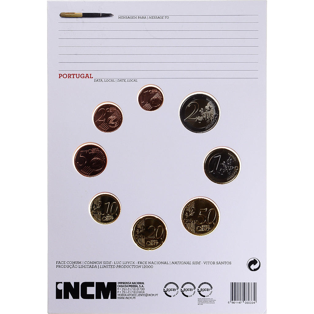 Portugal, Euro-Set, 2016, Lisbon, FDC, FDC, Sin información