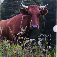 Latvia, Set Euros, 2016, AGRICULTURE LETTONE.BU., MS(65-70)