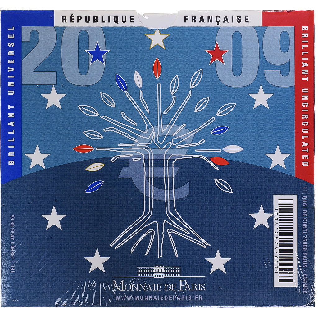 Frankreich, Monnaie de Paris, Euro-Set, 2009, BU, STGL, (No Composition)