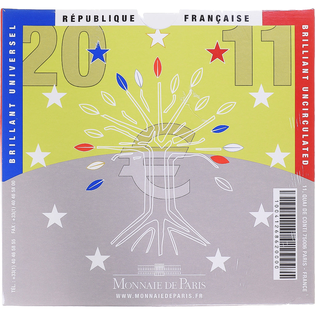 Francja, Monnaie de Paris, Euro-Set, 2011, BU, MS(65-70), ND