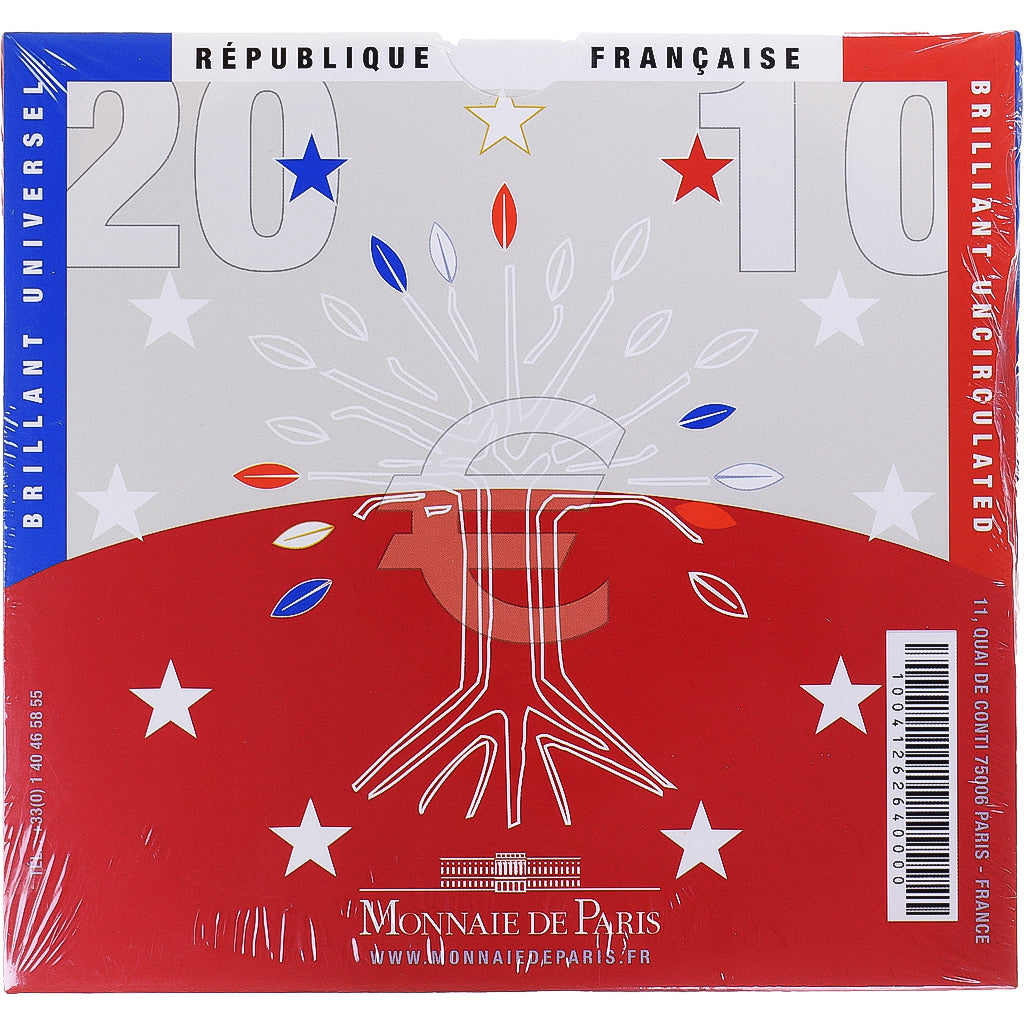 Frankreich, Monnaie de Paris, 1 Cent to 2 Euro, 2010, Paris, Set, STGL