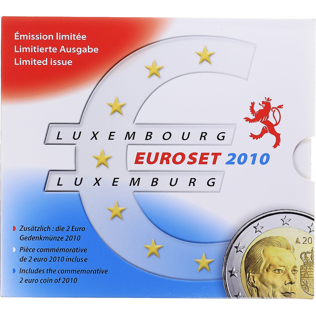 Luxemburg, Euro-Set, 2010, LUXEMBOURG 2010 dont 2x2 euro commémo - série