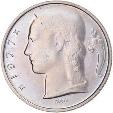 Coin, Belgium, 5 Francs, 5 Frank, 1977, MS(63), Copper-nickel, KM:134.1