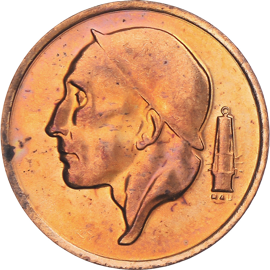 Münze, Belgien, Baudouin I, 50 Centimes, 1977, UNZ, Bronze, KM:149.1