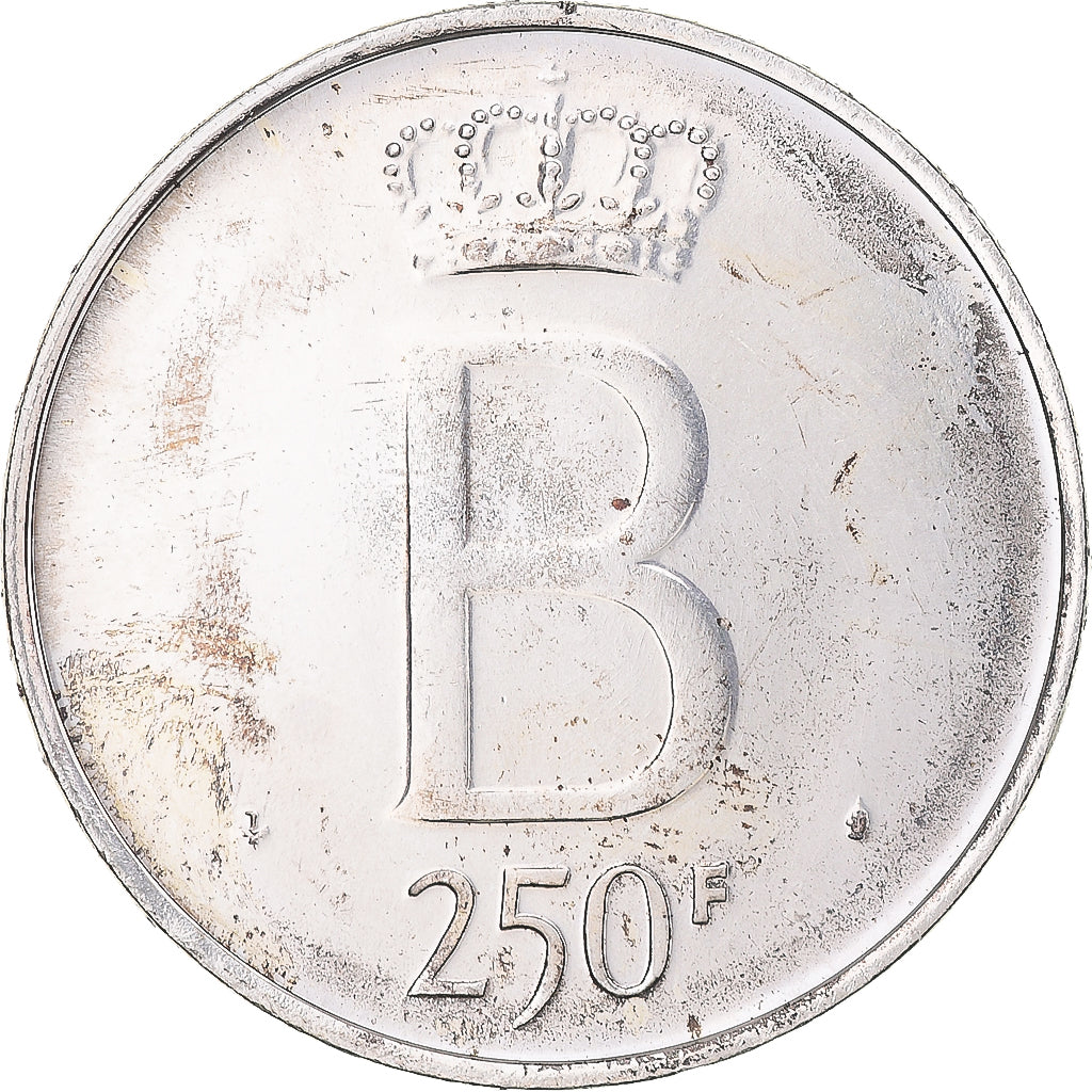 Münze, Belgien, 250 Francs, 250 Frank, 1976, UNZ, Silber, KM:157.1
