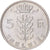 Münze, Belgien, 5 Francs, 5 Frank, 1976, UNZ, Kupfer-Nickel, KM:135.1