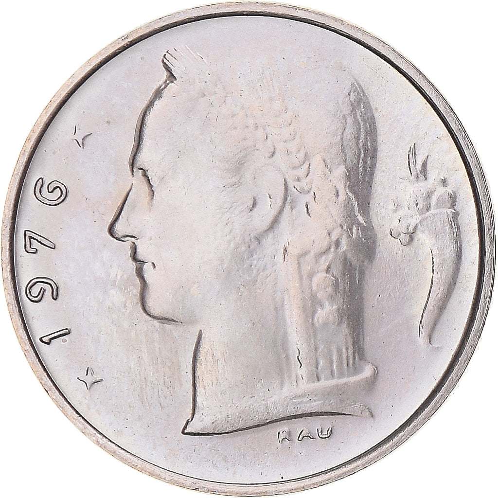Munten, België, Franc, 1976, UNC-, Cupro-nikkel, KM:143.1