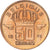 Moeda, Bélgica, Baudouin I, 50 Centimes, 1976, AU(55-58), Bronze, KM:148.1