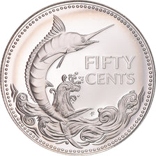 Moneta, Bahamas, Elizabeth II, 50 Cents, 1974, Franklin Mint, U.S.A., BE, FDC