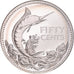 Moneta, Bahamas, Elizabeth II, 50 Cents, 1974, Franklin Mint, U.S.A., BE, FDC