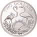 Monnaie, Bahamas, Elizabeth II, 2 Dollars, 1974, Franklin Mint, U.S.A., BE, FDC