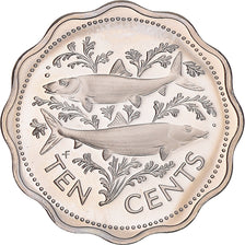 Coin, Bahamas, Elizabeth II, 10 Cents, 1974, Franklin Mint, U.S.A., MS(65-70)