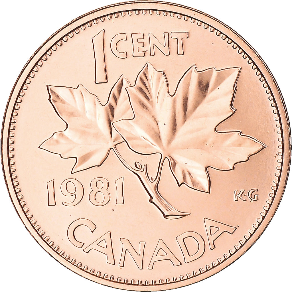 Coin, Canada, Elizabeth II, Cent, 1981, Royal Canadian Mint, Ottawa, BU