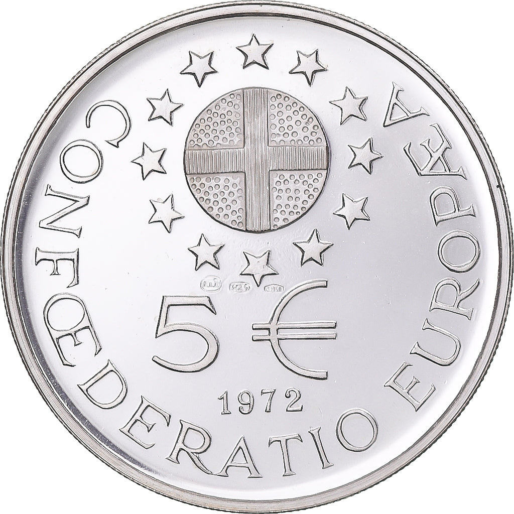 Unión Europea, 5 Ecu, 1972, Union PANEUROPA UNION 5 € Ecu 1972 NAPOLEON I