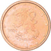 Finlandia, Euro Cent, 2004, MS(64), Miedź platerowana stalą