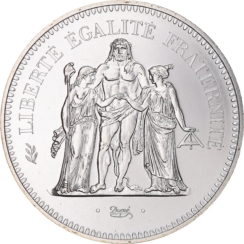 Coin, France, Hercule, 50 Francs, 1976, Paris, FDC, MS(65-70), Silver, KM:941.1