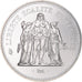 Moeda, França, Hercule, 50 Francs, 1976, Paris, FDC, MS(65-70), Prata