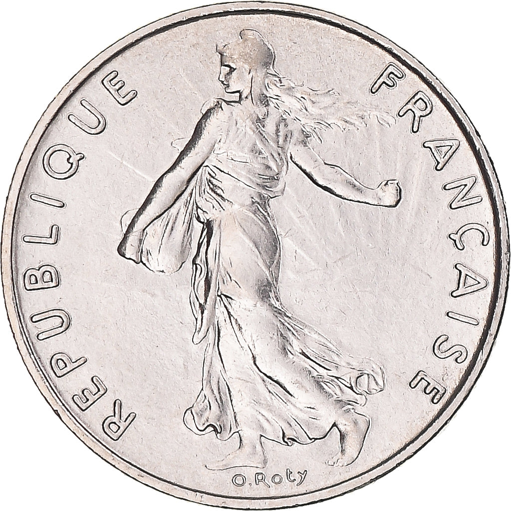 Moneda, Francia, Semeuse, 1/2 Franc, 1976, Paris, FDC, FDC, Níquel, KM:931.1