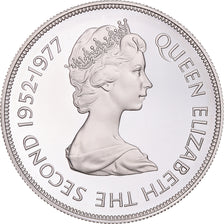 Coin, Jersey, Elizabeth II, 25 Pence, 1977, BE, MS(65-70), Silver, KM:44a