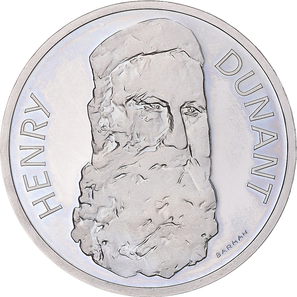 Munten, Zwitserland, 5 Francs, 1978, 150th Anniversary - Birth of Henry Dunant