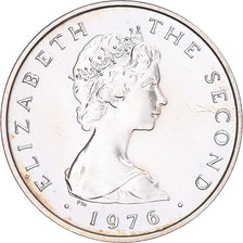 Coin, Isle of Man, Elizabeth II, Penny, 1976, MS(63), Silver, KM:33a