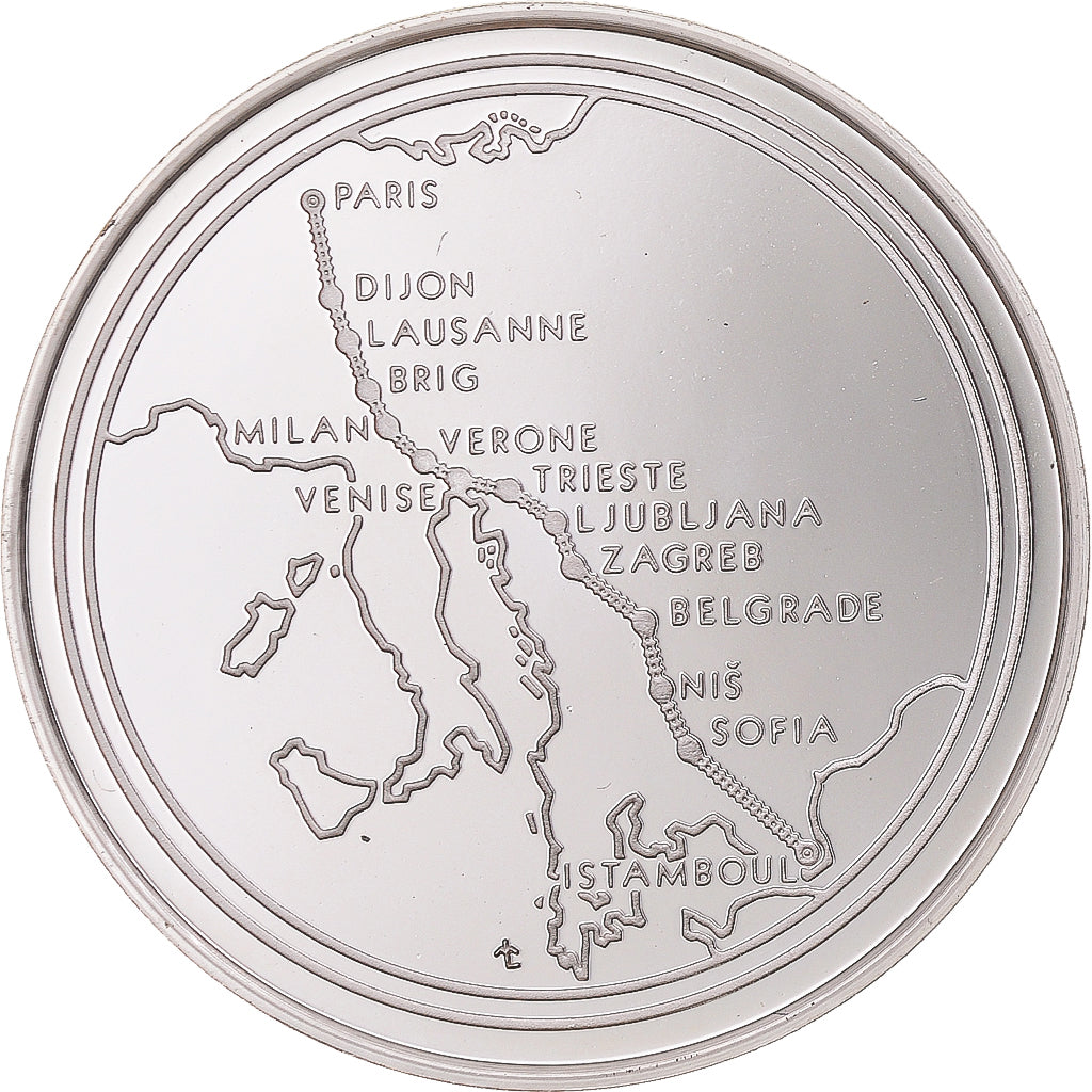 France, Medal, Le Dernier Voyage de l'Orient Express, MS(65-70), Silver