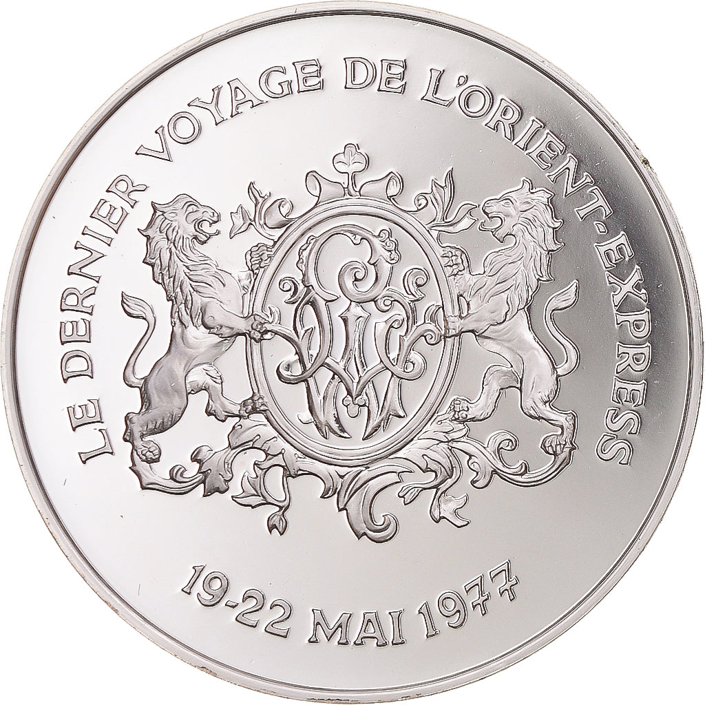 France, Medal, Le Dernier Voyage de l'Orient Express, MS(65-70), Silver
