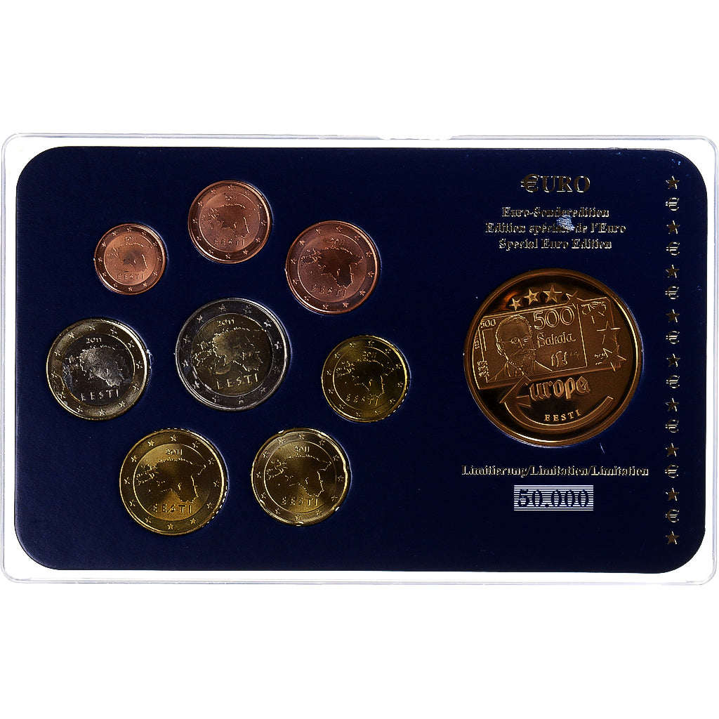 Estonie, Euro-Set, 2011, Série euro  Europa.FDC, FDC