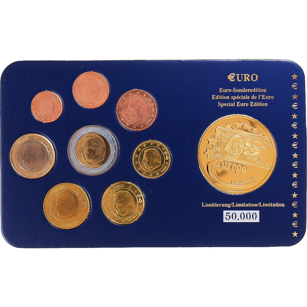 België, Euro-Set, 1999-2006, Set 8 monnaies Euro, Edition spéciale Europa