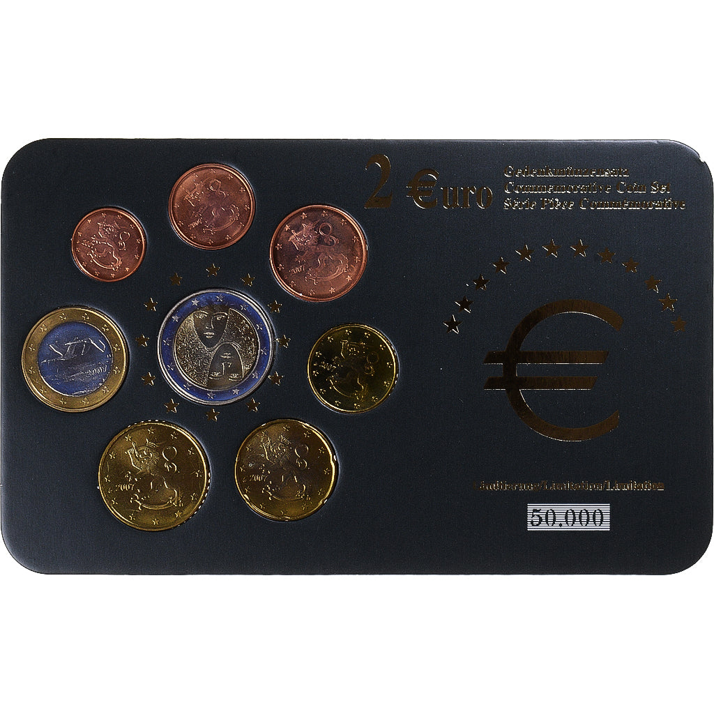 Finland, Euro-Set, 2006-2007, Vantaa, Set 8 monnaies Euro, MS(65-70)