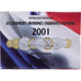 Monnaie, France, 1 c to 20 francs, 2001, Paris, FDC, Gadoury:page 288