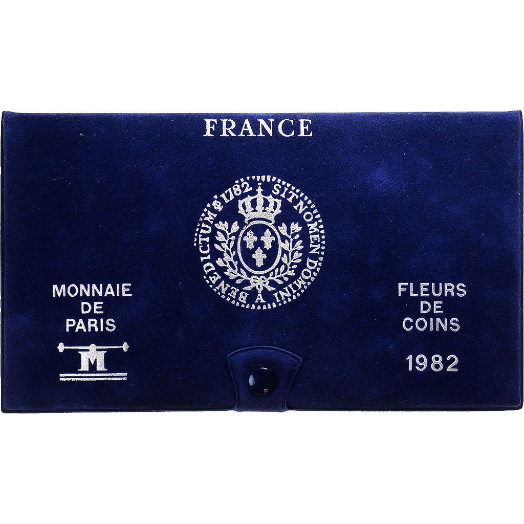 Moneta, Francja, Coffret 1 c. à 100 frs., 1982, Monnaie de Paris, FDC
