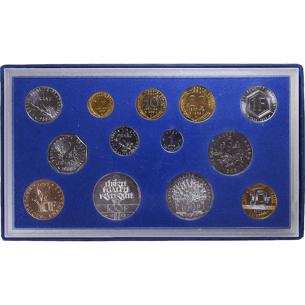 Münze, Frankreich, Set, 1988, STGL, Gadoury:page 287