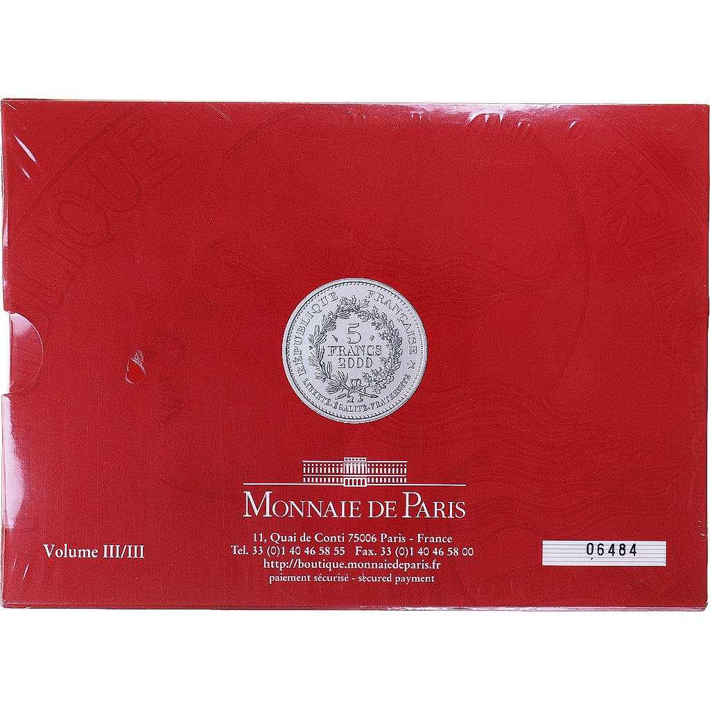 Coin, France, Set, 2000, 3 X 5 Francs n°3, MS(65-70)