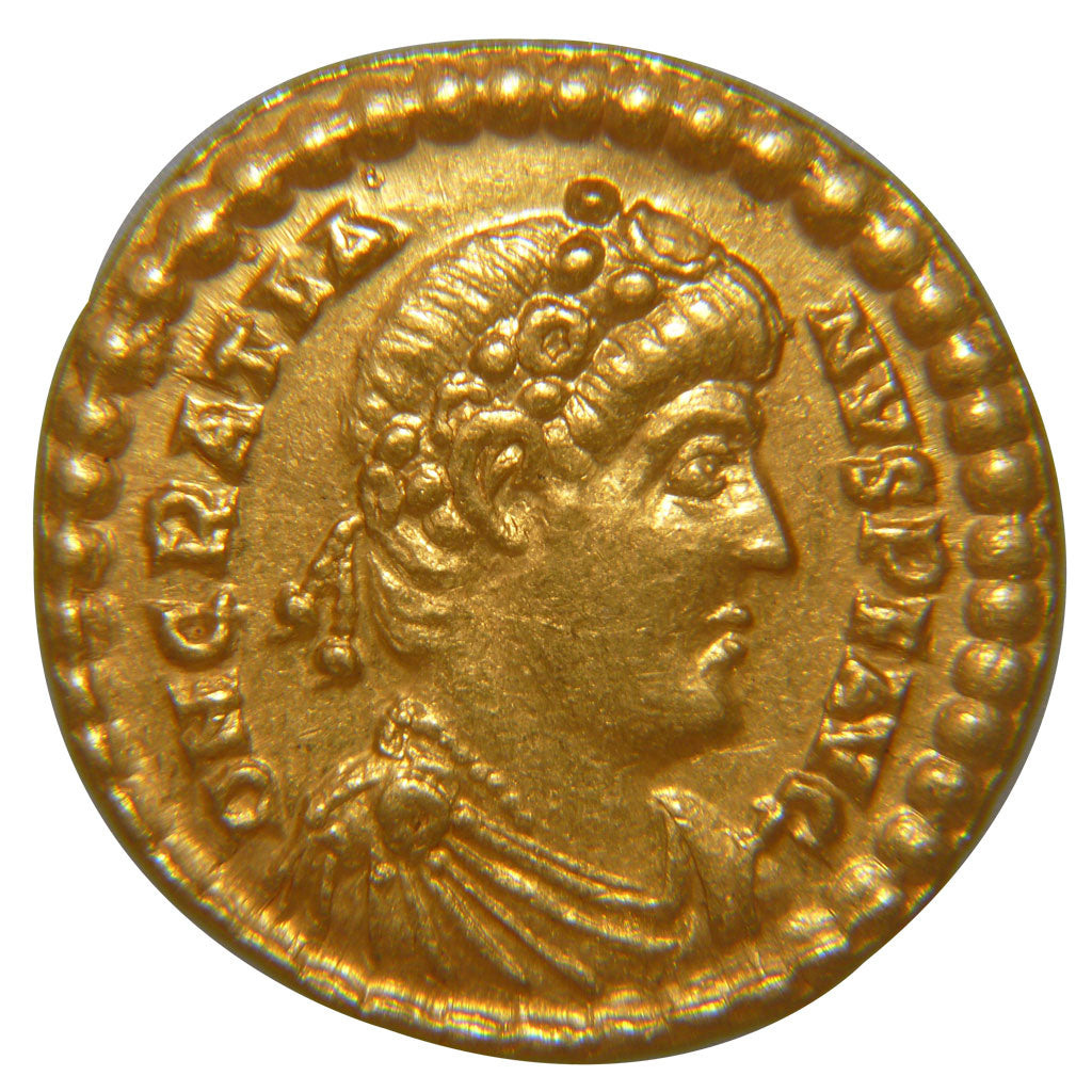 Gratien, Solidus d'or frappé à Trèves